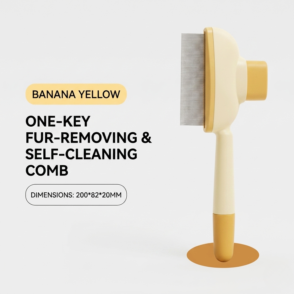 Self-Cleaning Slicker Brush