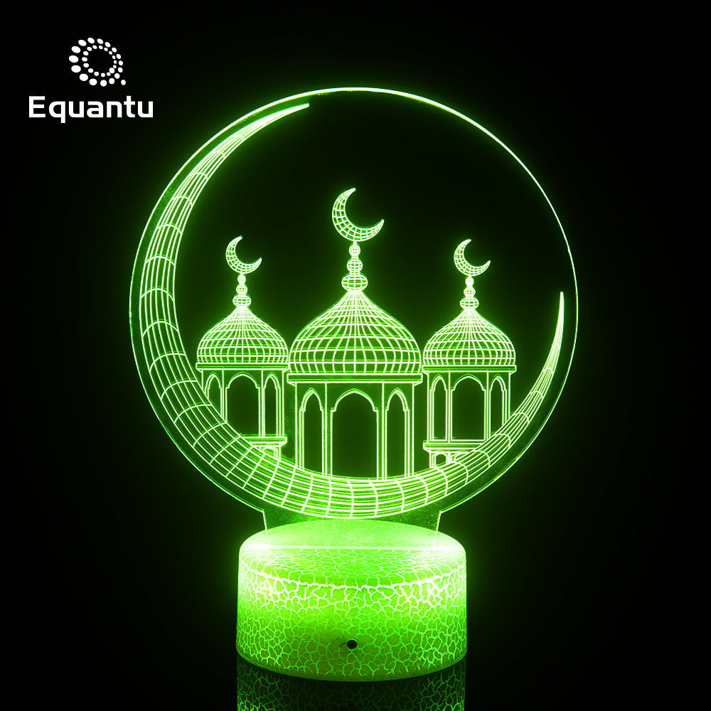 New Muslim style home night light creative plane acrylic Lin worship touch atmosphere light