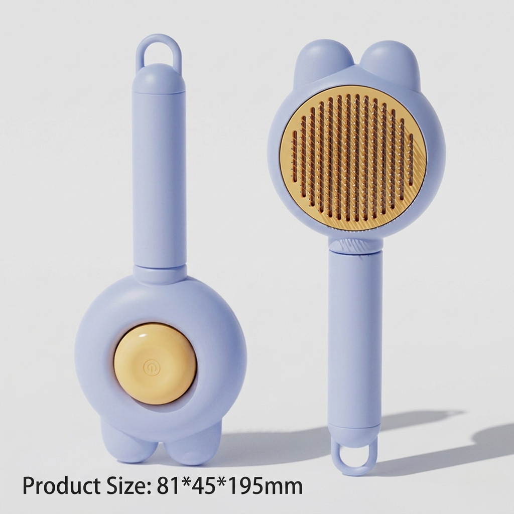 Self-Cleaning Slicker Brush