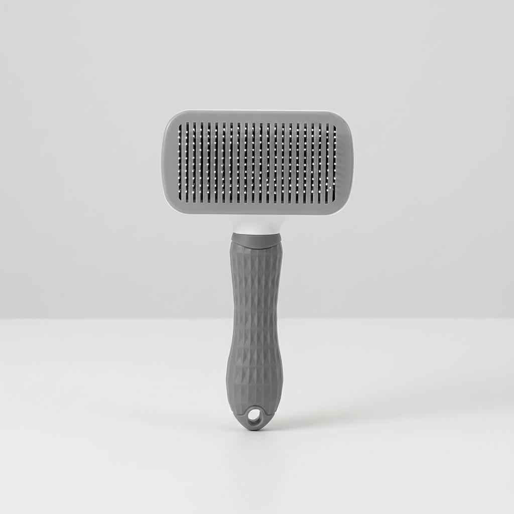 Self-Cleaning Slicker Brush
