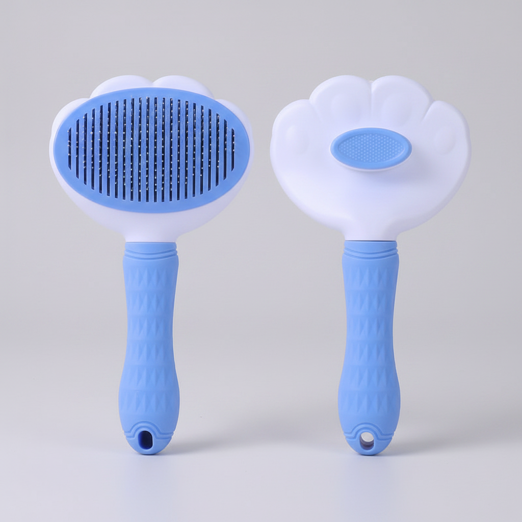 Self-Cleaning Slicker Brush