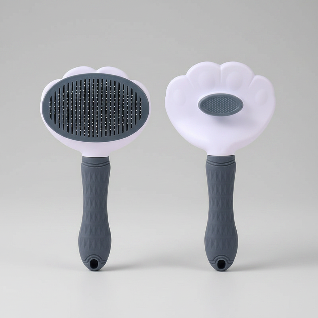 Self-Cleaning Slicker Brush
