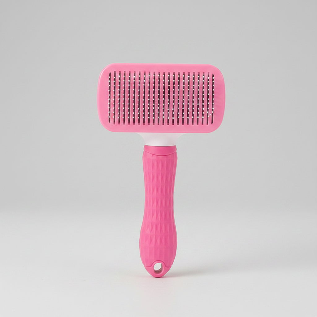 Self-Cleaning Slicker Brush