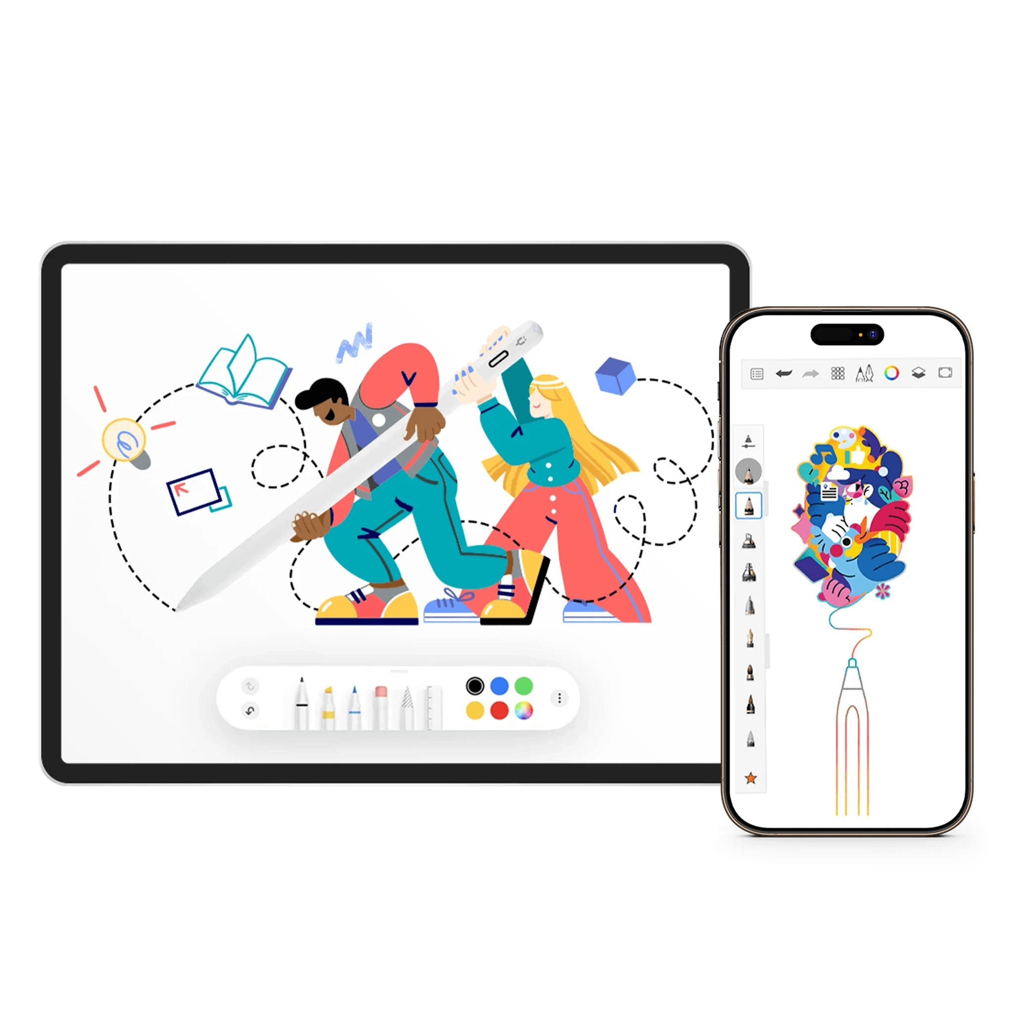 Pencil Pro Ultra iPad Pen with Smart Switch Technology - Alpine White