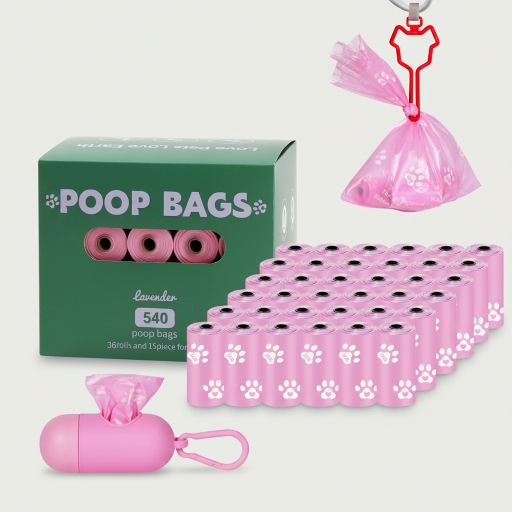 Poop Bags With Dispenser Kit