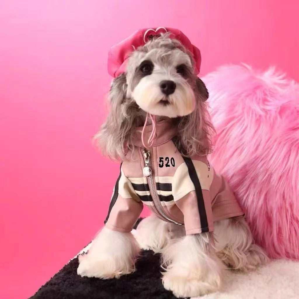 Dog Autumnwinter Clothing Motorcycle Jacket Coat