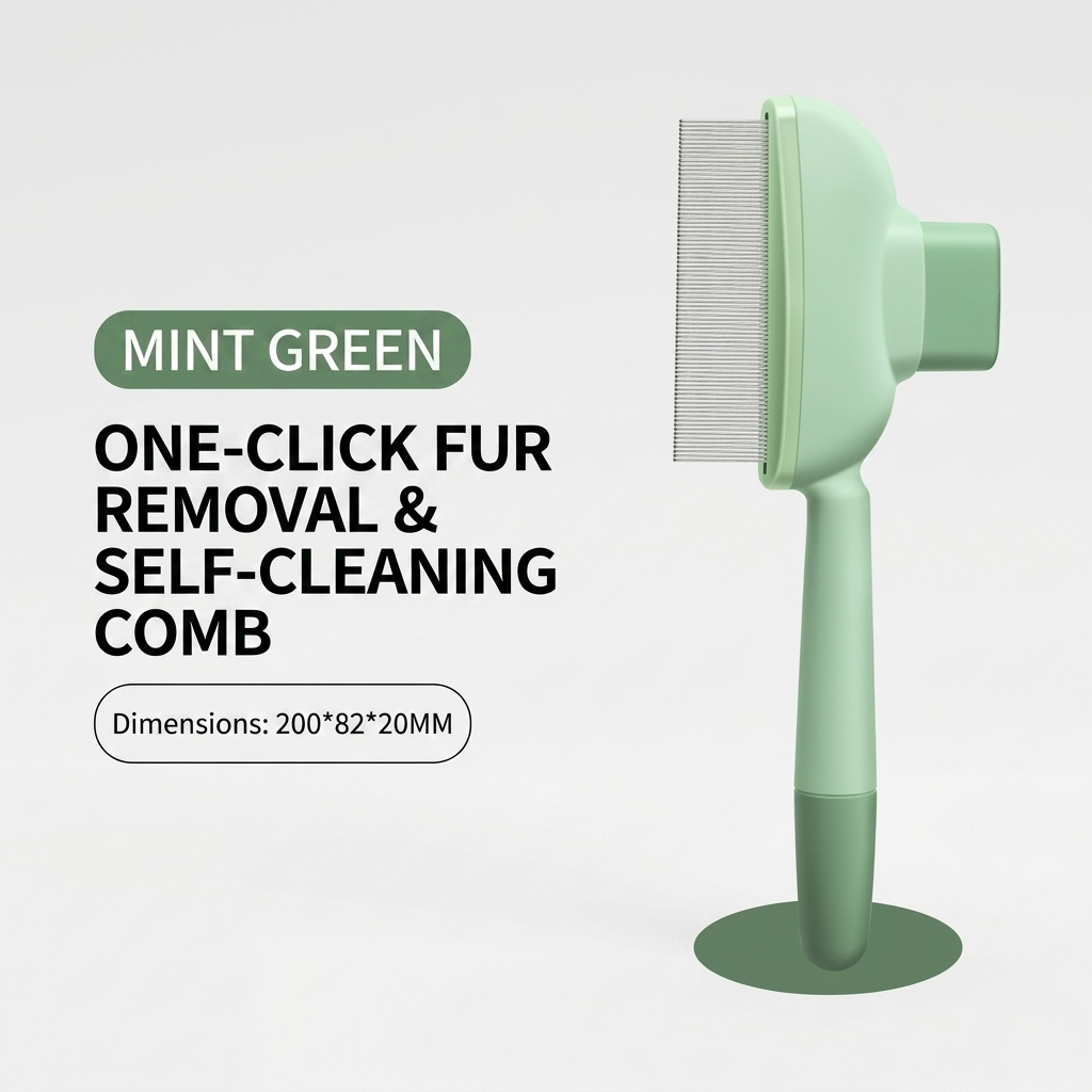 Self-Cleaning Slicker Brush